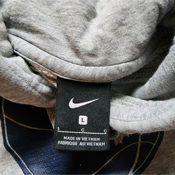 Nike Women's Grey Syracuse Basketball Pullover Hooded Graphic Sweatshirt Large L - Picture 5 of 6